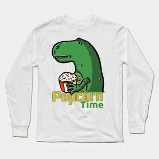 Popcorn Dino Long Sleeve T-Shirt